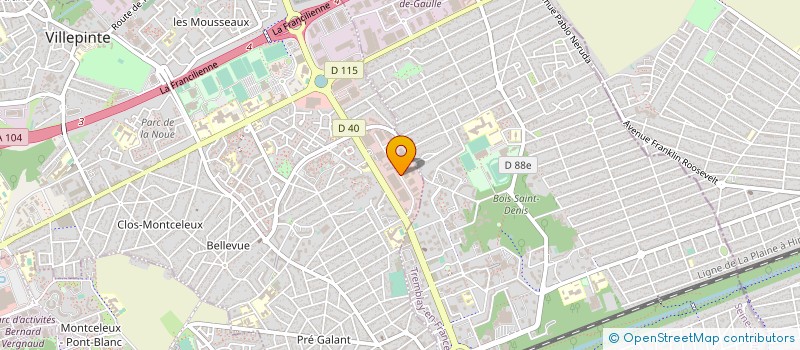 localisation de l'entreprise LA MAIN D'OEUVRE MECANIQUE à VILLEPINTE