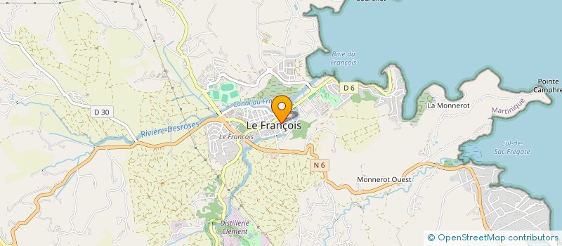 localisation de l'entreprise LA MAIN D'OR à LE FRANCOIS