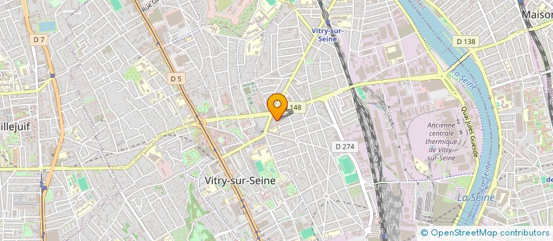 localisation de l'entreprise LA MAIN D'OR à VITRY-SUR-SEINE