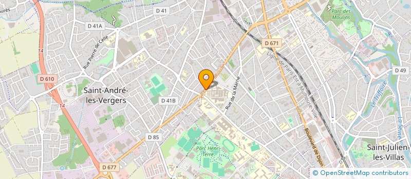 localisation de l'entreprise LA MAIN D'OR  SAINT-ANDRE-LES-VERGERS