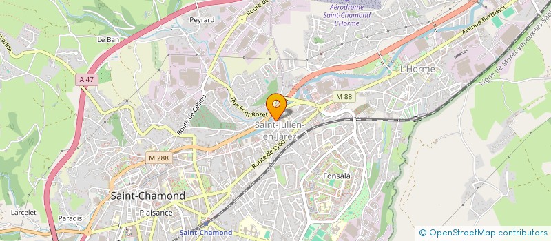 localisation de l'entreprise LA MAIN DANS LA MAIN  SAINT-CHAMOND