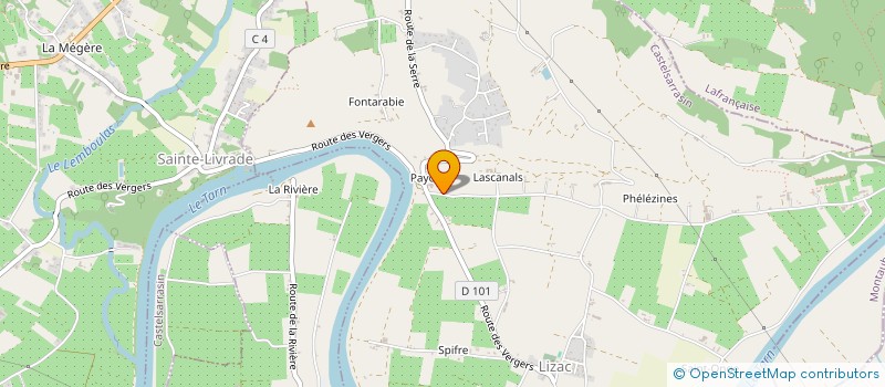 localisation de l'entreprise LA MAIN DANS LA MAIN  LIZAC