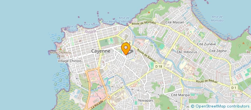 localisation de l'entreprise LA MAIN DANS LA MAIN  CAYENNE