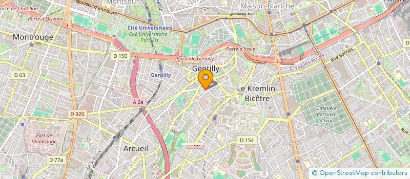 localisation de l'entreprise LA MAIN DANS LE CHAPEAU  GENTILLY