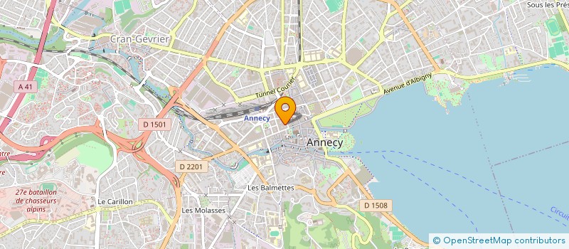 localisation de l'entreprise LA MAIN DANS LE SAC à ANNECY