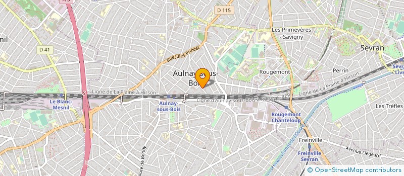 localisation de l'entreprise LA MAIN DE FER - MDF à AULNAY-SOUS-BOIS