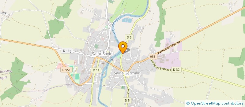 localisation de l'entreprise LA MAIN DE L OEUVRE  SAINT-GERMAIN