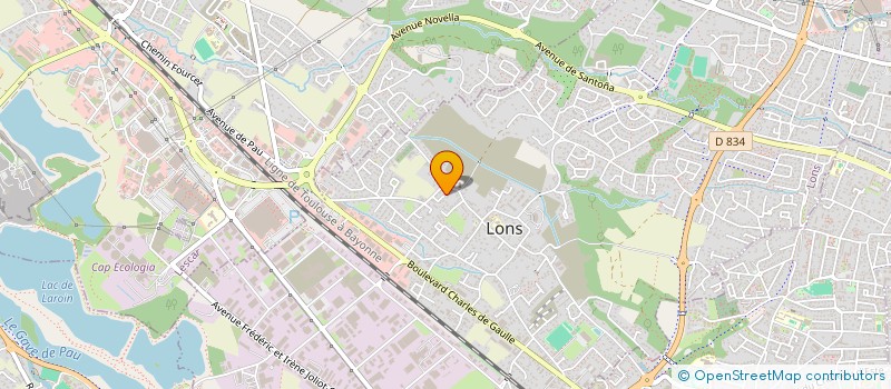 localisation de l'entreprise LA MAIN DES ARTISANS  LONS