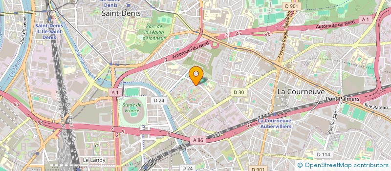 localisation de l'entreprise LA MAIN DES PAUVRES à SAINT-DENIS