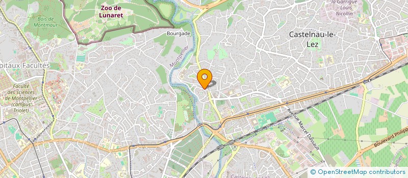 localisation de l'entreprise LA MAIN DU BOUBBHA  CASTELNAU-LE-LEZ