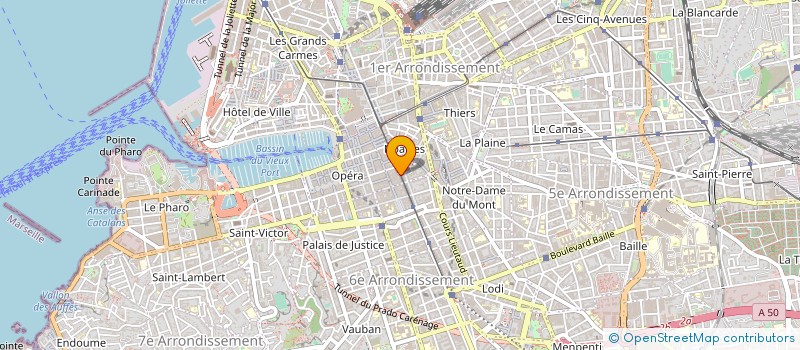 localisation de l'entreprise LA MAIN EN OR à MARSEILLE