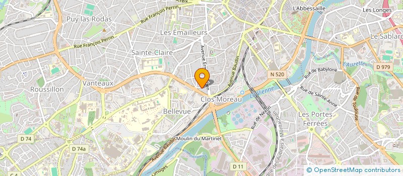 localisation de l'entreprise LA MAIN FRANCAISE à LIMOGES