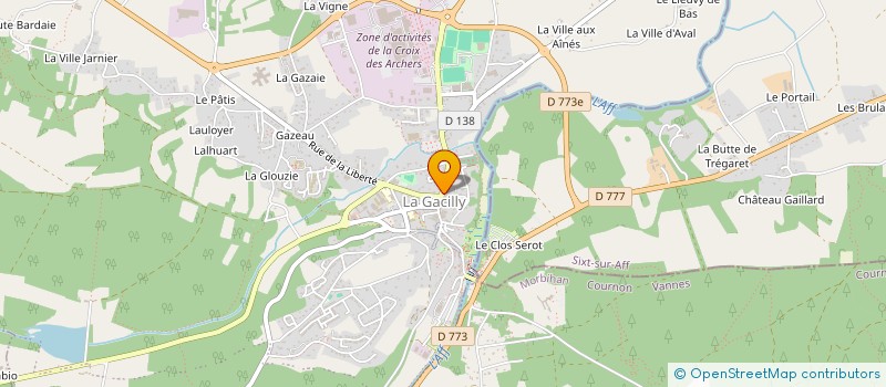localisation de l'entreprise LA MAIN FRATERNELLE - YED EL TAAKHI à LA GACILLY