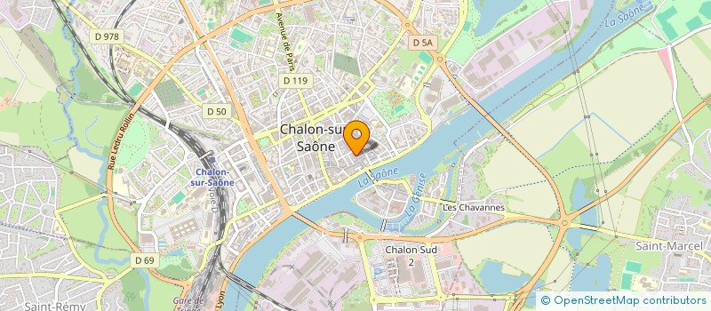 localisation de l'entreprise LA MAIN GAUCHE  CHALON-SUR-SAONE