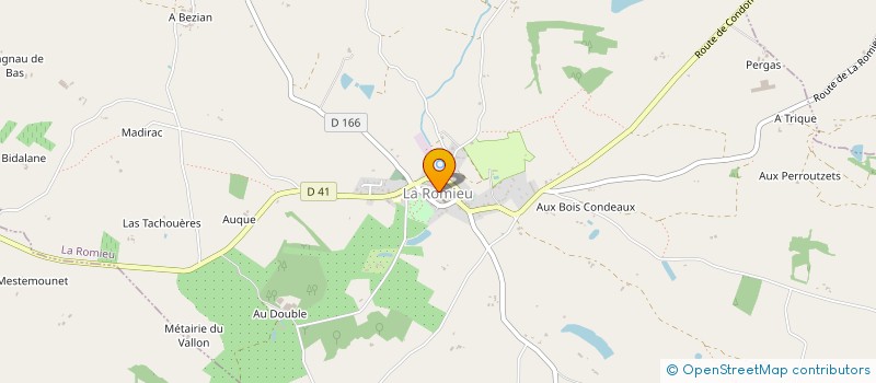 localisation de l'entreprise LA MAIN HARMONIQUE  LA ROMIEU