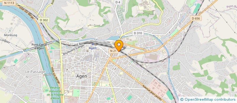 localisation de l'entreprise LA MAIN JOINTE  AGEN
