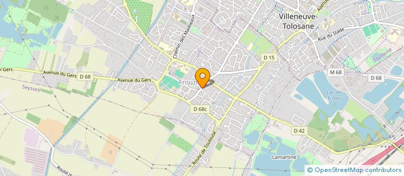 localisation de l'entreprise LA MAIN OUVERTE à FROUZINS