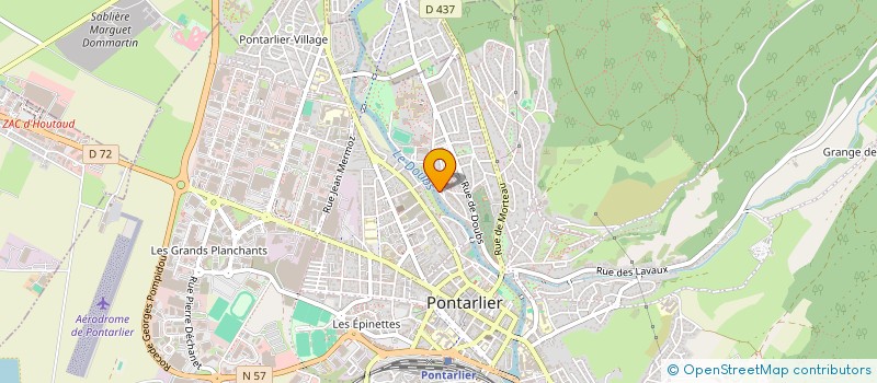 localisation de l'entreprise LA MAIN QUI ECOUTE  PONTARLIER