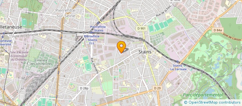 localisation de l'entreprise LA MAIN QUI SOUTIENT ET NOURRIT (LMSN) à STAINS