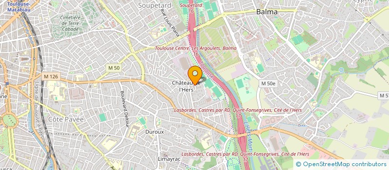 localisation de l'entreprise LA MAIN SUR LE COEUR(31) à TOULOUSE