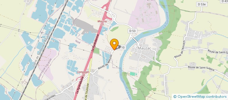 localisation de l'entreprise LA MAIN SUR LE COEUR  MAUZAC