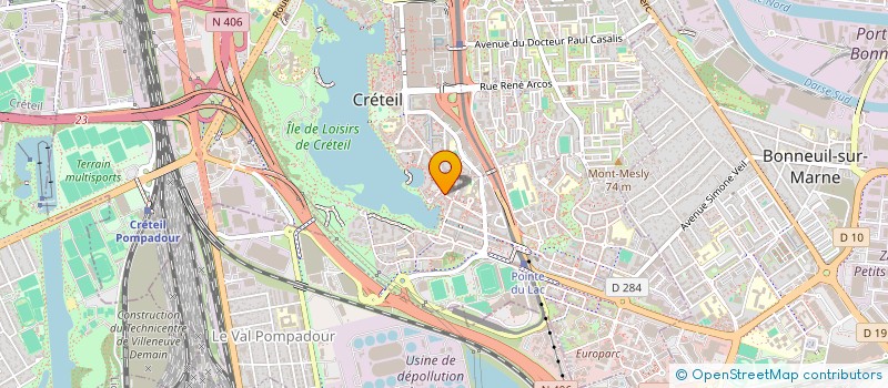 localisation de l'entreprise LA MAIN SUR LE COEUR à CRETEIL