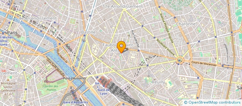 localisation de l'entreprise LA MAIN TENDUE à PARIS