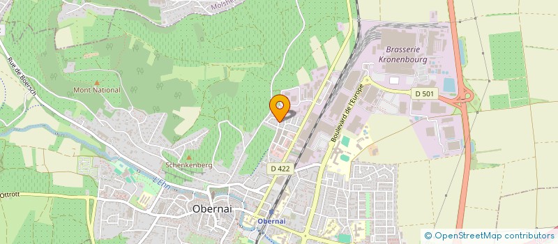 localisation de l'entreprise LA MAIN TENDUE 67  OBERNAI