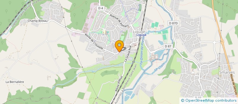localisation de l'entreprise LA MAIN TENDUE à LIGUGE