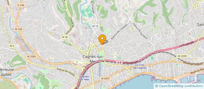 localisation de l'entreprise LA MAIN TENDUE à CAGNES-SUR-MER