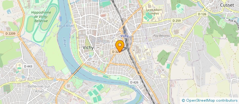 localisation de l'entreprise LA MAIN TENDUE à VICHY