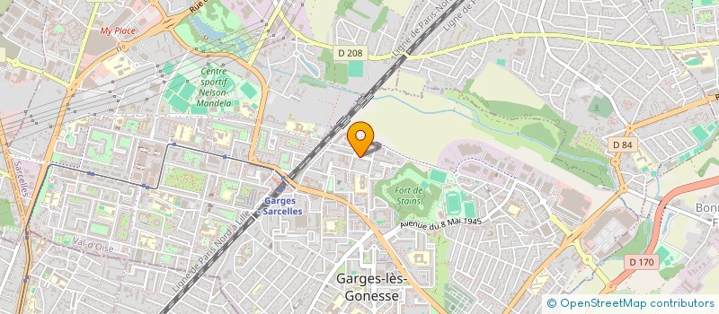 localisation de l'entreprise LA MAIN TENDUE  GARGES-LES-GONESSE