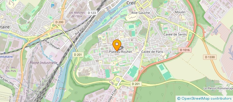 localisation de l'entreprise LA MAIN TENDUE DES MAROCAINS DE CREIL  CREIL