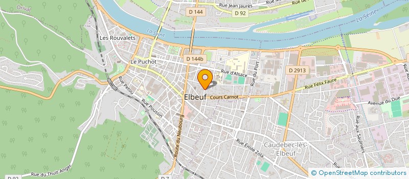 localisation de l'entreprise LA MAIN TENDUE ELBEUVIENNE à ELBEUF