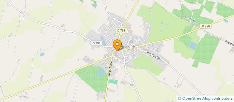localisation de l'entreprise LA MAIN TENDUE LES HAUTS D'ANJOU à LES HAUTS-D'ANJOU