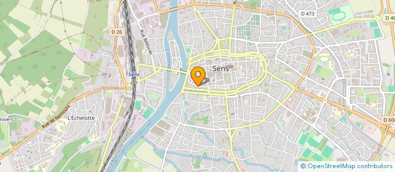 localisation de l'entreprise LA MAIN TENDUE POUR TOUSSE à SENS