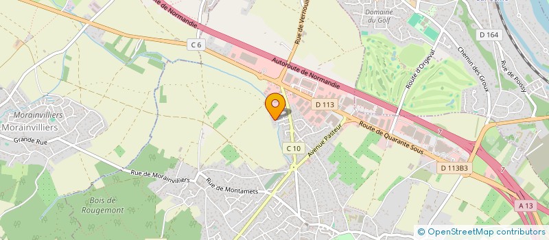 localisation de l'entreprise LA MAIN VERTE à ORGEVAL