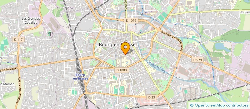 localisation de l'entreprise LA MAIN VERTE à BOURG-EN-BRESSE