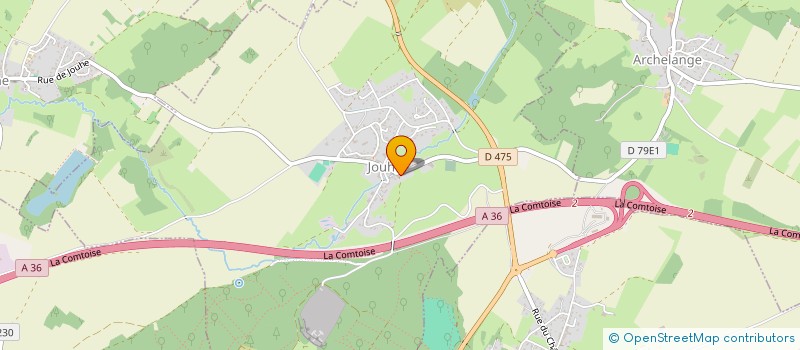 localisation de l'entreprise LA MAIN VERTE  JOUHE