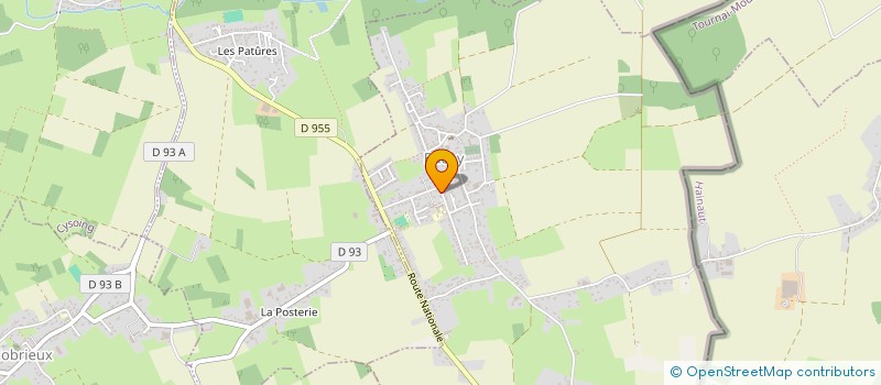 localisation de l'entreprise LA MAIN VERTE  BACHY