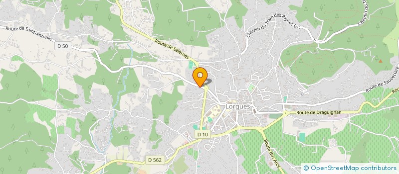 localisation de l'entreprise LA MAIN VERTE DE LU à LORGUES
