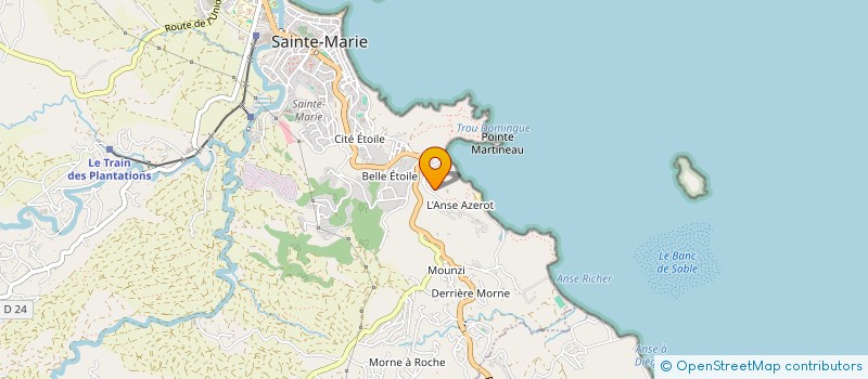 localisation de l'entreprise LA MAIN VERTE.SERVICES  SAINTE-MARIE