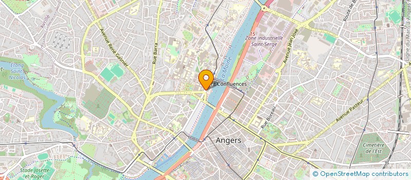 localisation de l'entreprise LA MAINE à ANGERS