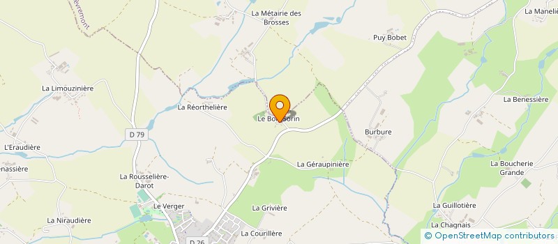 localisation de l'entreprise LA MAINGUIE à LE BOUPERE