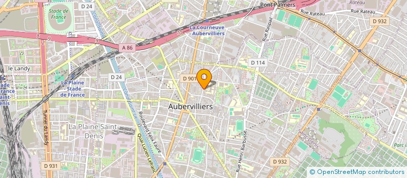 localisation de l'entreprise LA MAINTENANCE APPLIQUEE à AUBERVILLIERS
