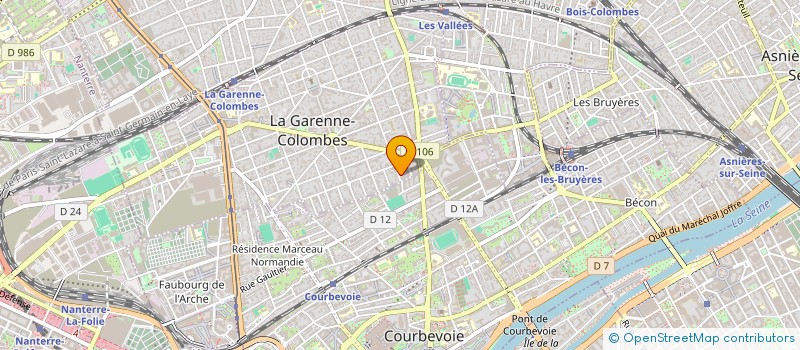 localisation de l'entreprise LA MAINTENANCE INCENDIE (L.M.I) à LA GARENNE-COLOMBES