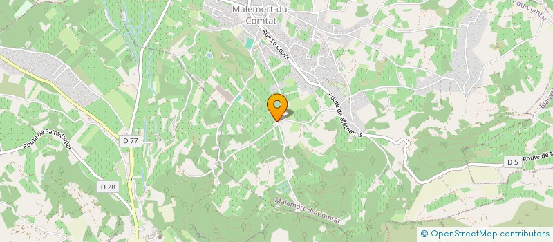 localisation de l'entreprise LA MAIRE DE DIEU  MALEMORT-DU-COMTAT