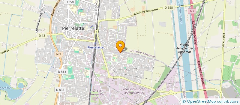 localisation de l'entreprise LA MAIS'ANGES  PIERRELATTE
