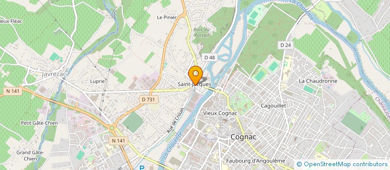 localisation de l'entreprise LA MAISON 3D à COGNAC