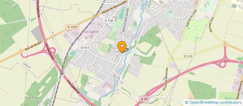 localisation de l'entreprise LA MAISON  SALEUX